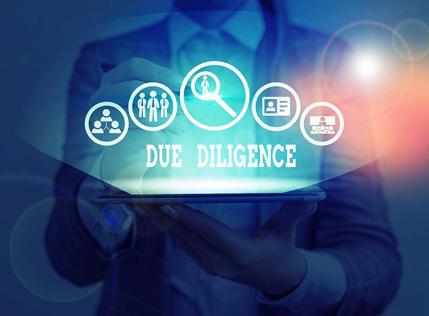 Guidance with conducting due diligence in a lockdown environment